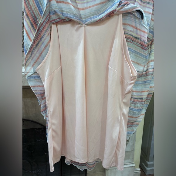 EST. 1946 Multi-Colored Striped Butterfly Sleeve Blouse Shirt Top Size 18/20W - Picture 9 of 14